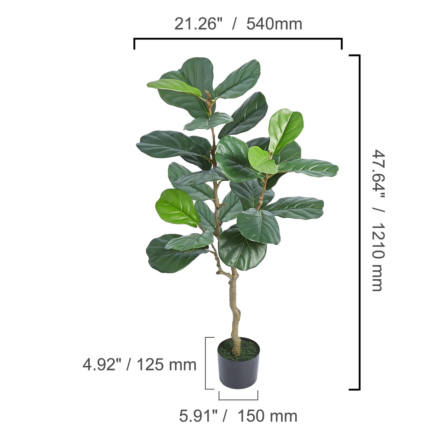 SucceBuy Artificial Olive Tree Faux Plant Anti Tip Support