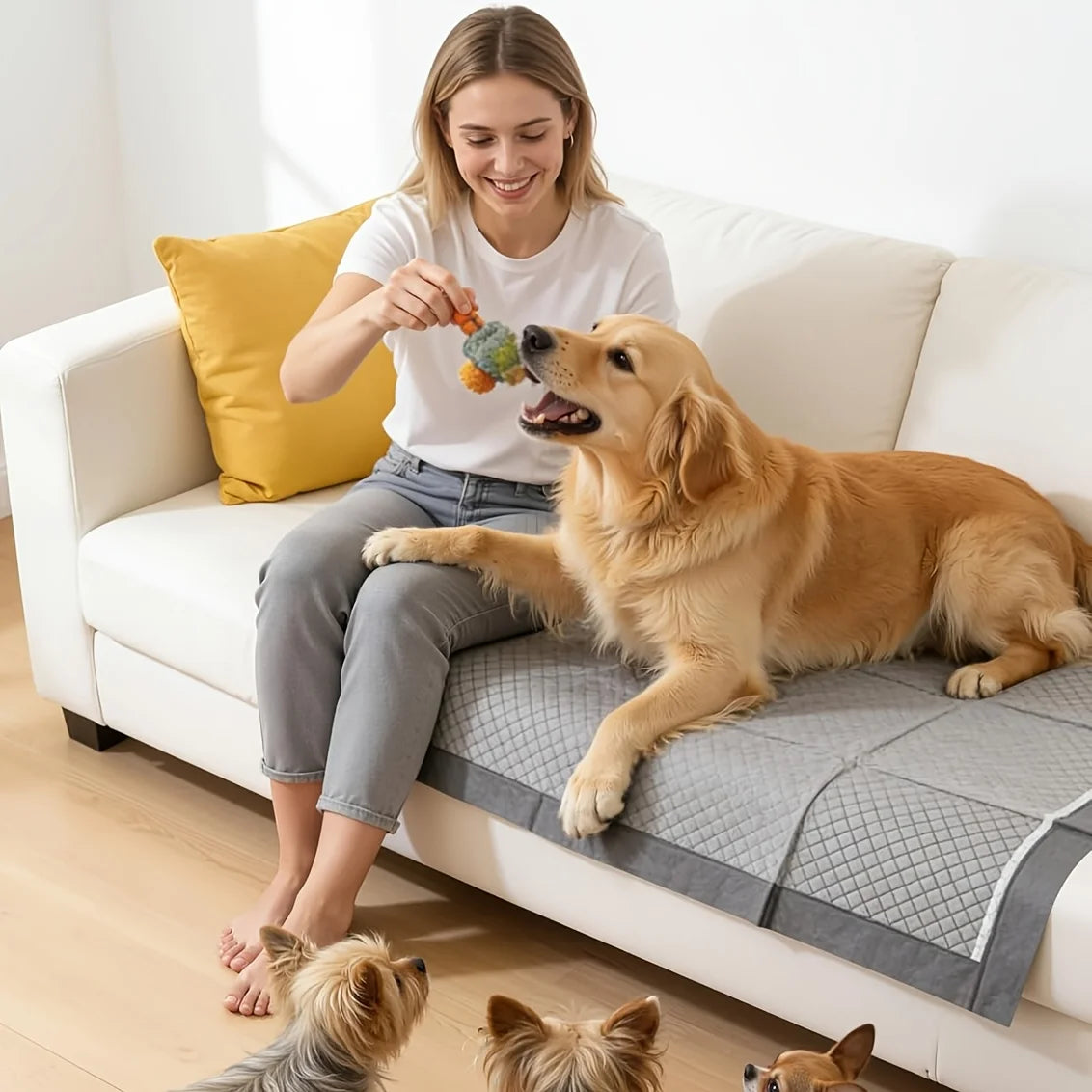 Charcoal Odor Control Pet Pee Pads For Dogs Cats Rabbits