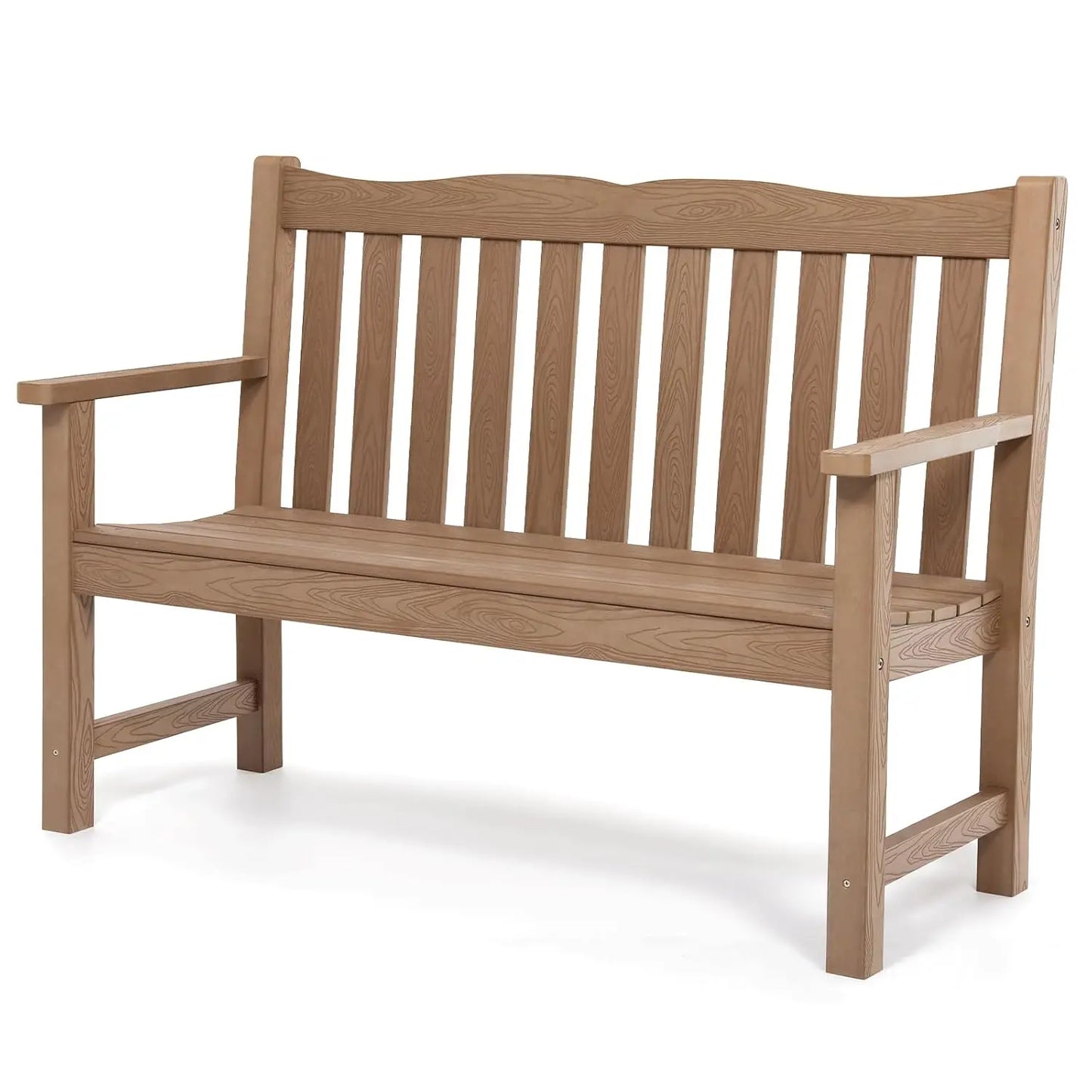 Outdoor Two Person HIPS Patio Bench Waterproof All Weather