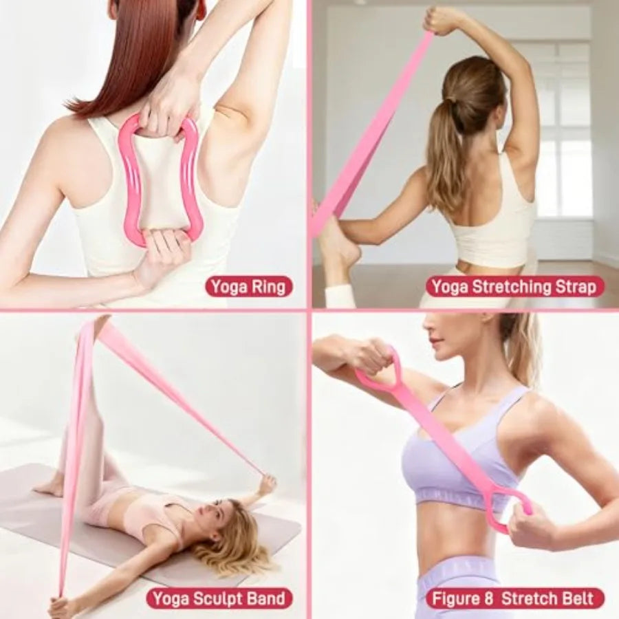 Yao Hui Huang Pilates Ring Set With Ankle Weights Fitness