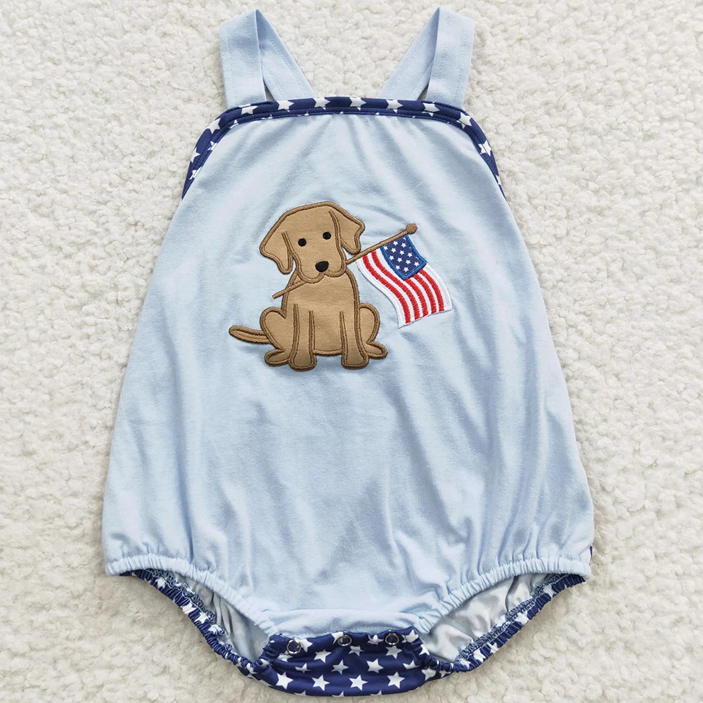 Baby Girls Rompers 4th of July Bodysuits for Toddlers