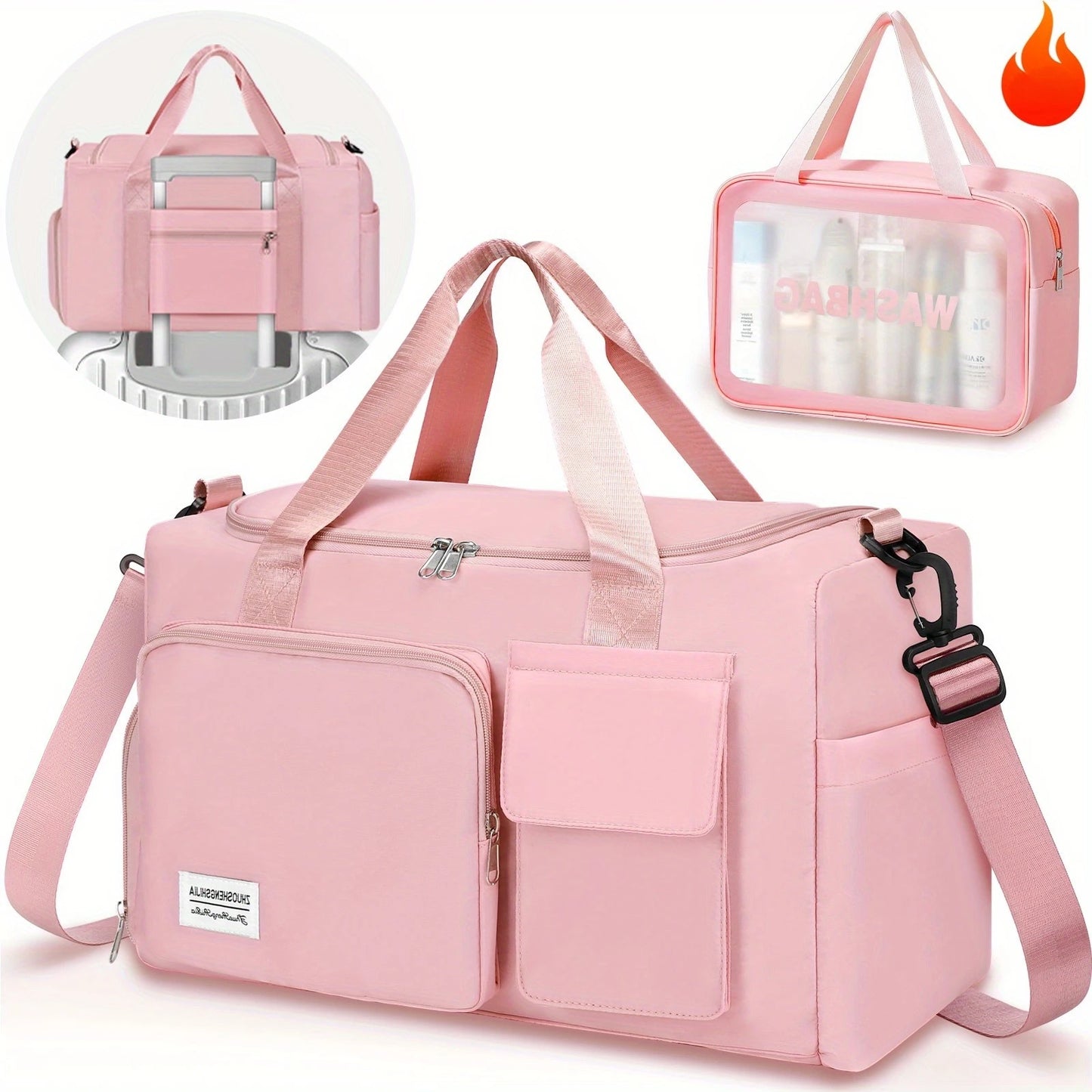 Fitness Travel Bag Waterproof Duffel With Dry And Wet Separation