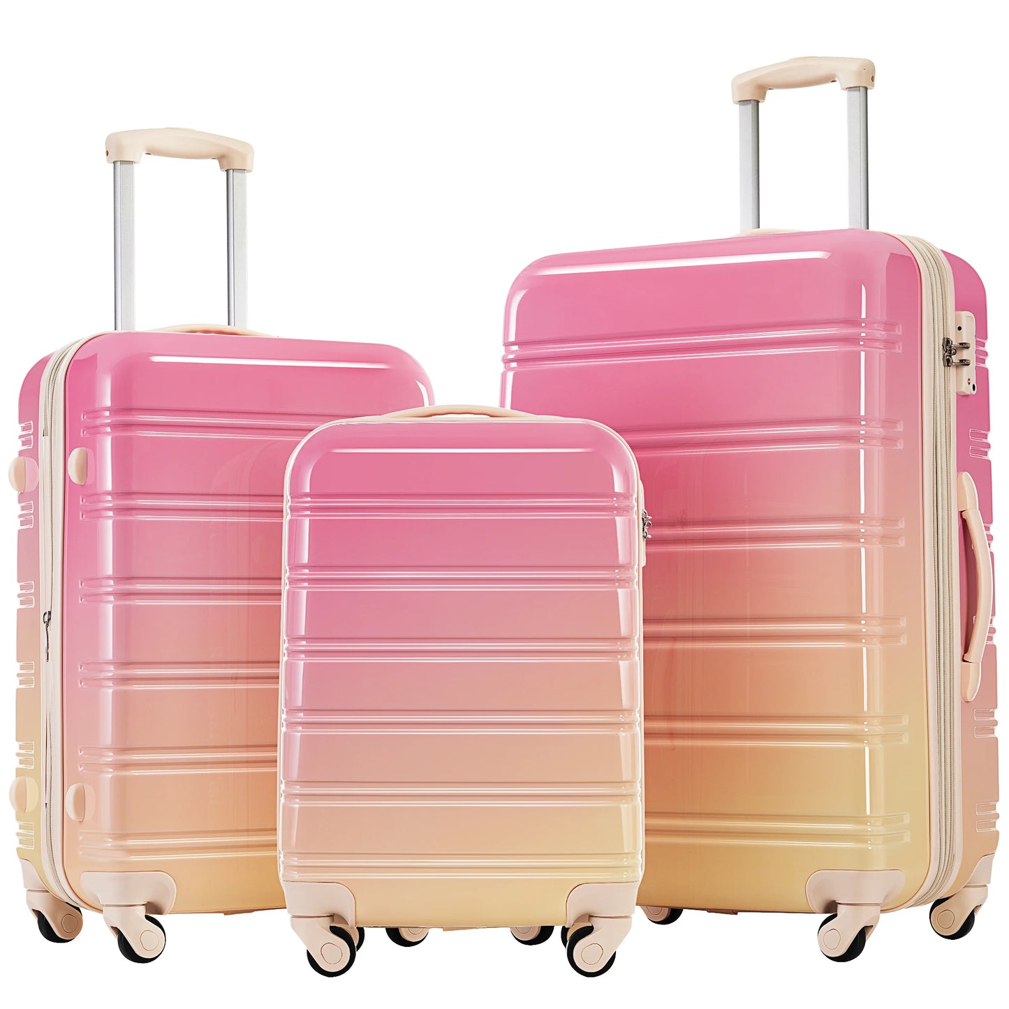 Hardshell Luggage Set 3-Piece Expandable Spinner with TSA Lock