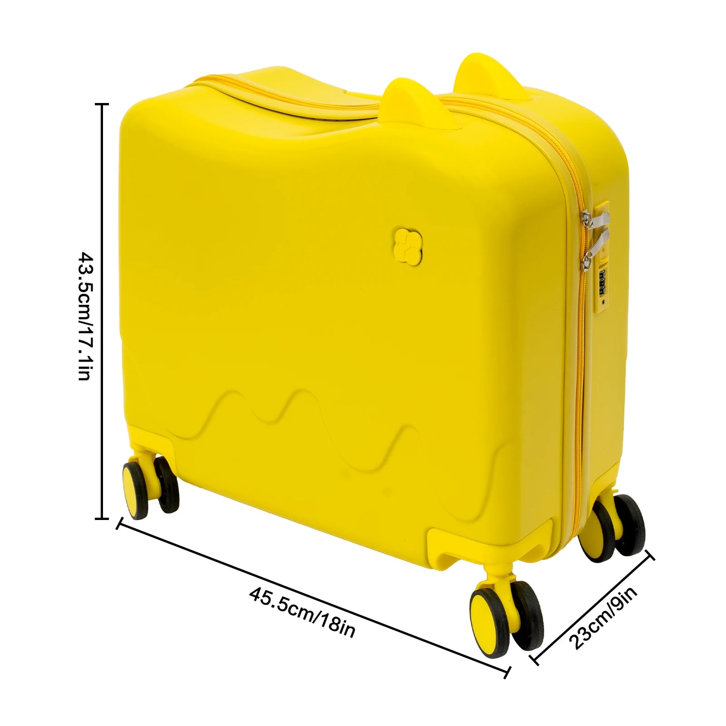Kids Sit And Ride Luggage Case For Travel Durable ABS