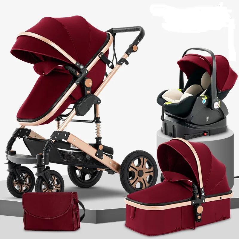 SteAnny 3-In-1 Baby Stroller Travel System With Isofix Base