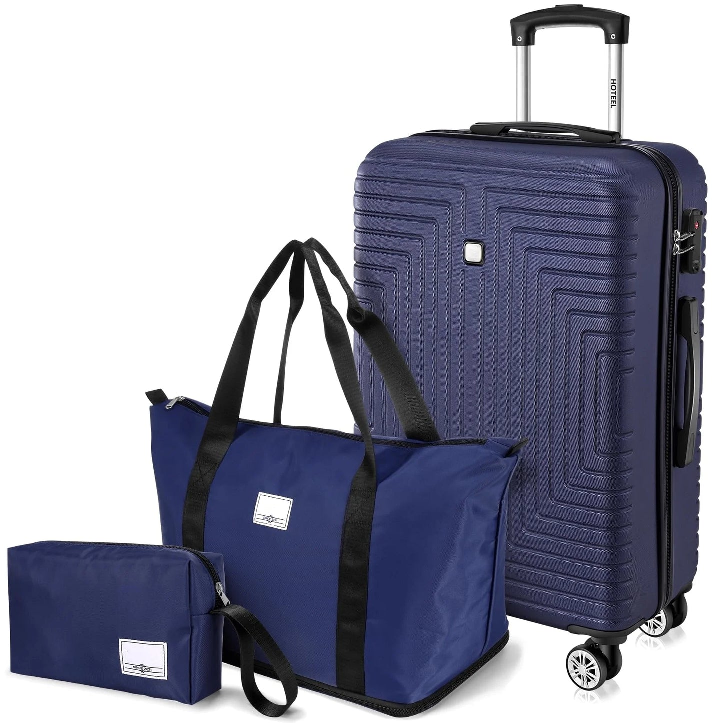 HOTEEL 3-Piece Hard Shell Luggage Set With TSA Lock