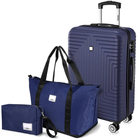 HOTEEL 3-Piece Hard Shell Luggage Set With TSA Lock