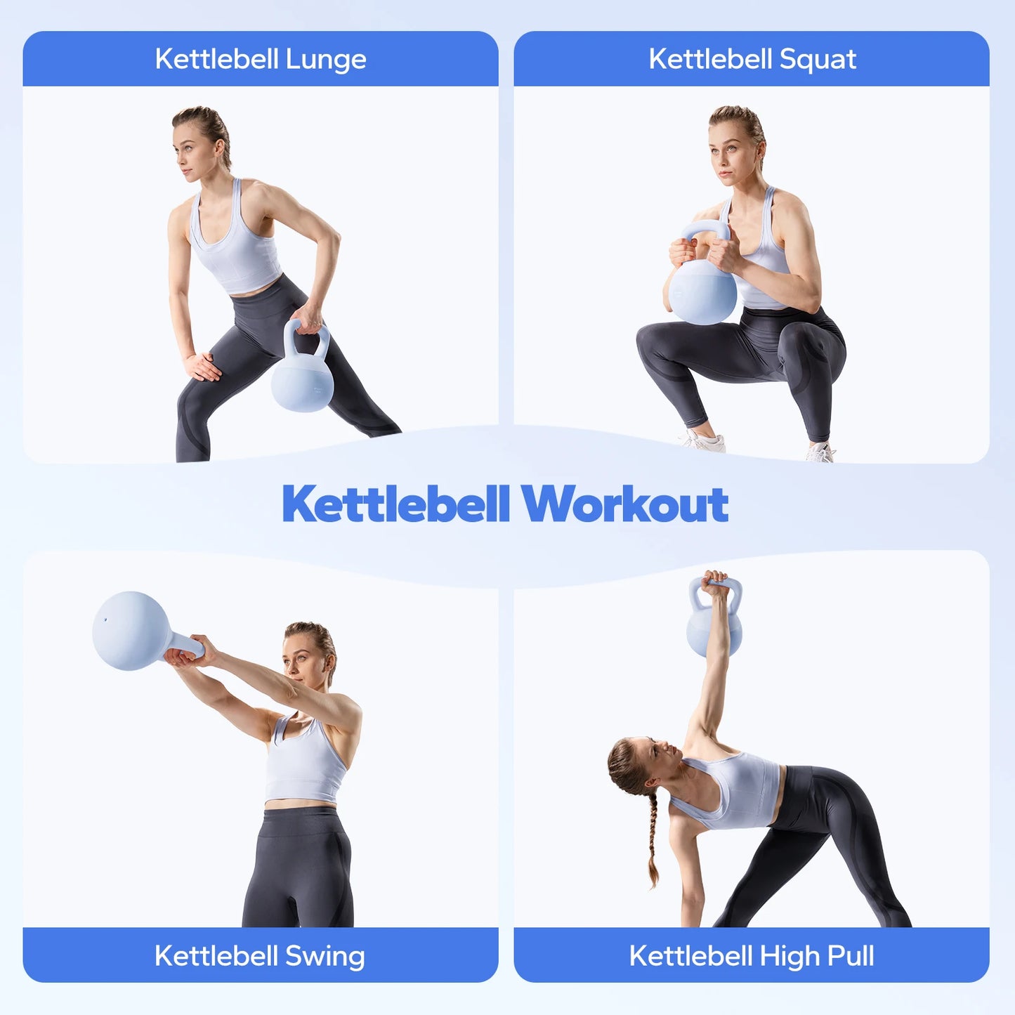 MERACH Soft Kettlebell With Non Slip Wide Grip Handle Sand Filled