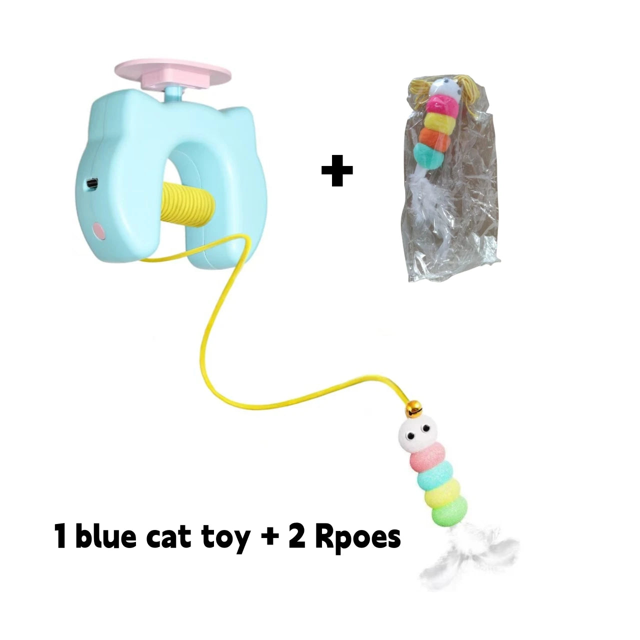 Electric Cat Toy With Feather Toy Self Entertainment Hanging Door
