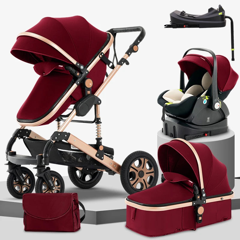 SteAnny 3-In-1 Baby Stroller Travel System With Isofix Base