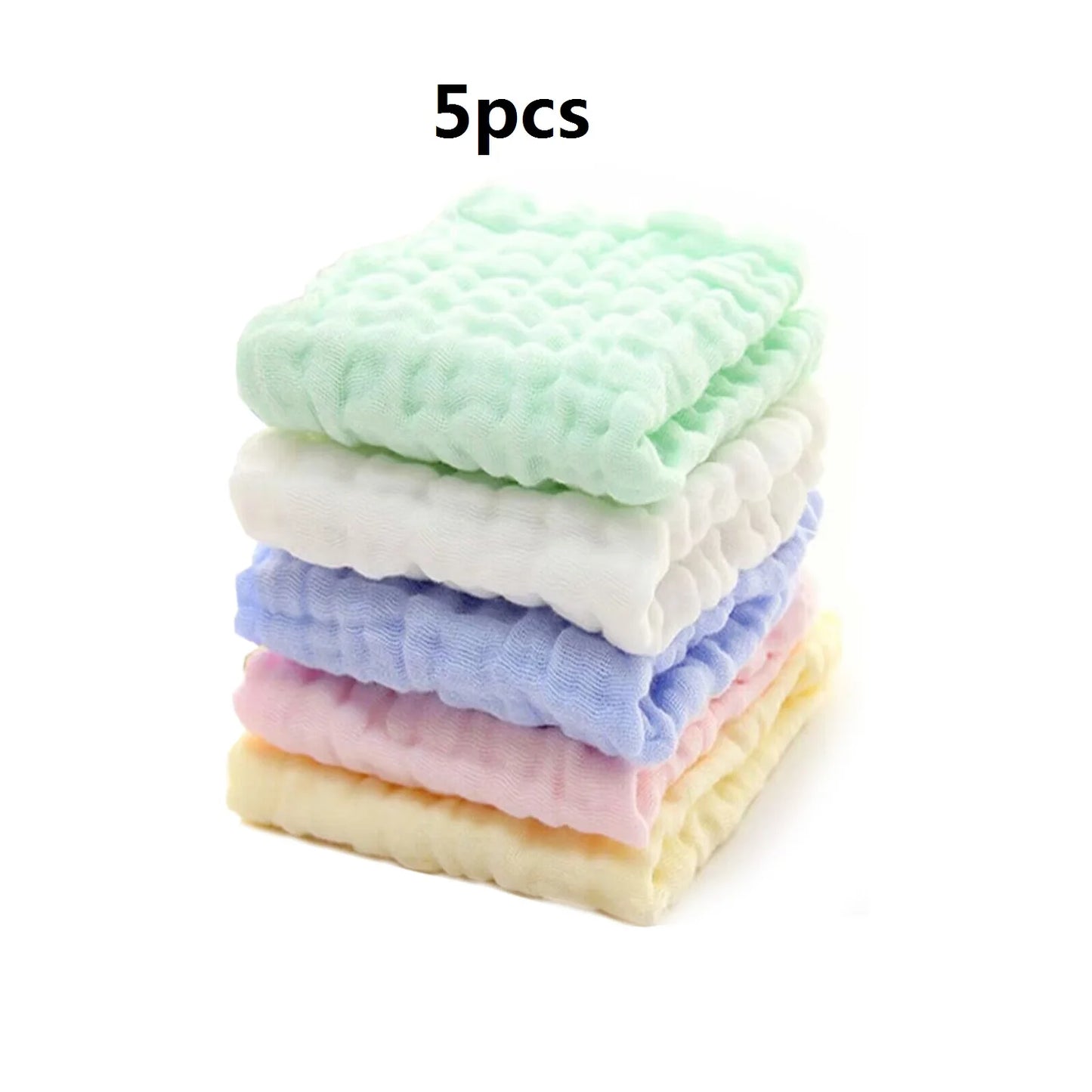 Baby Muslin Washcloths For Newborns Gentle Facial Towels