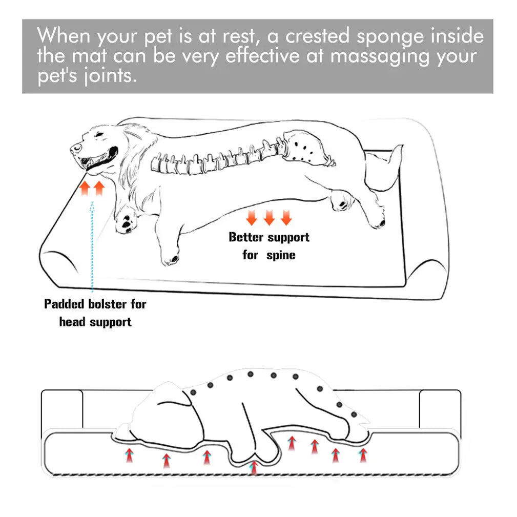 BINGOPAW Extra Large Orthopedic Dog Bed With Removable Cover