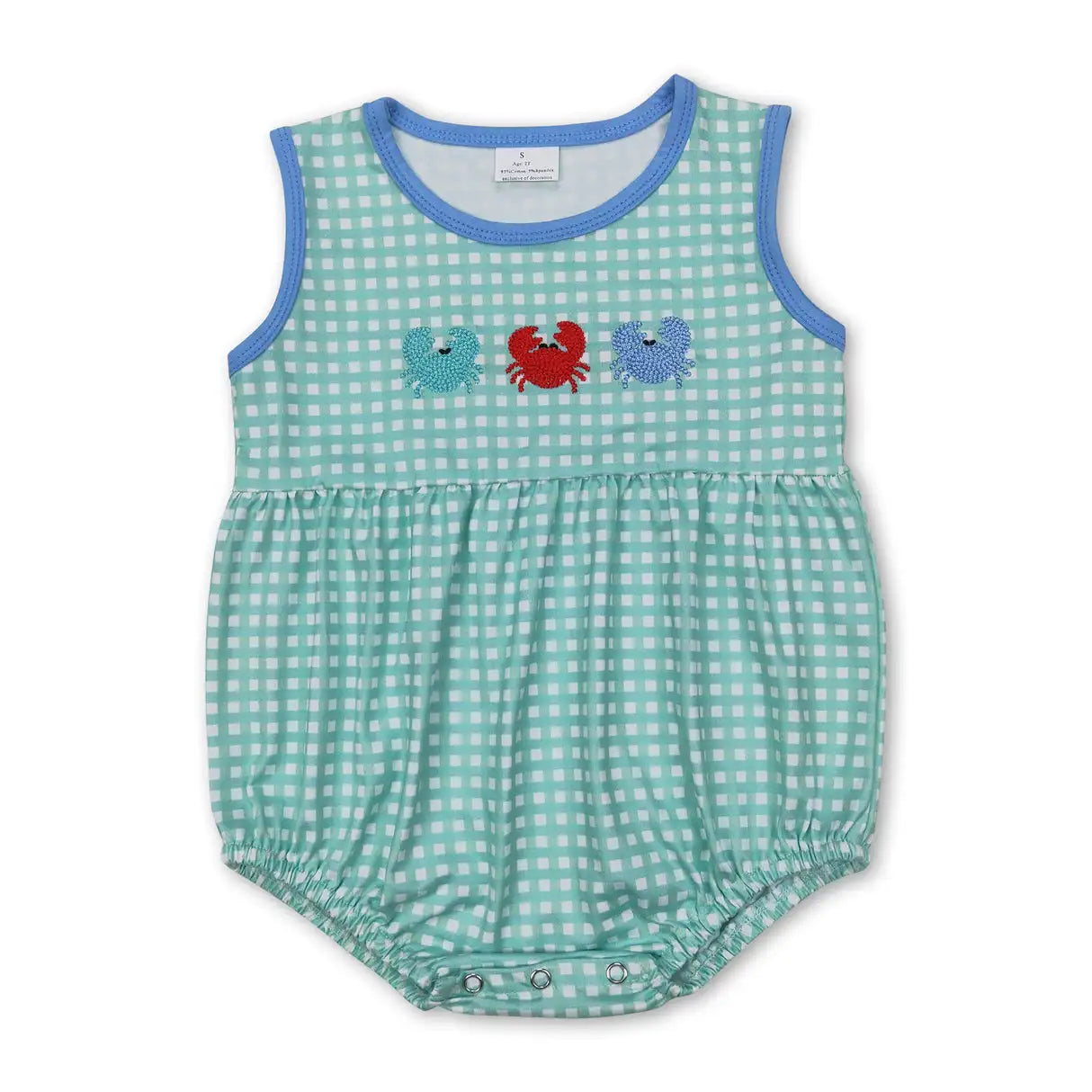 Sibling Baby Boys Sleeveless Rompers Cotton Polyester Fabric Easy Care