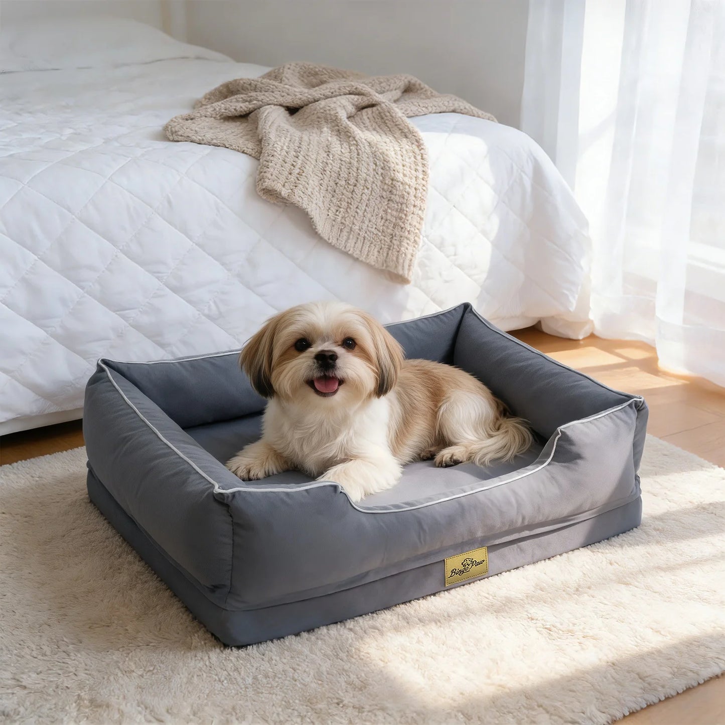 BINGOPAW Waterproof Orthopedic Dog Bed With Removable Cover