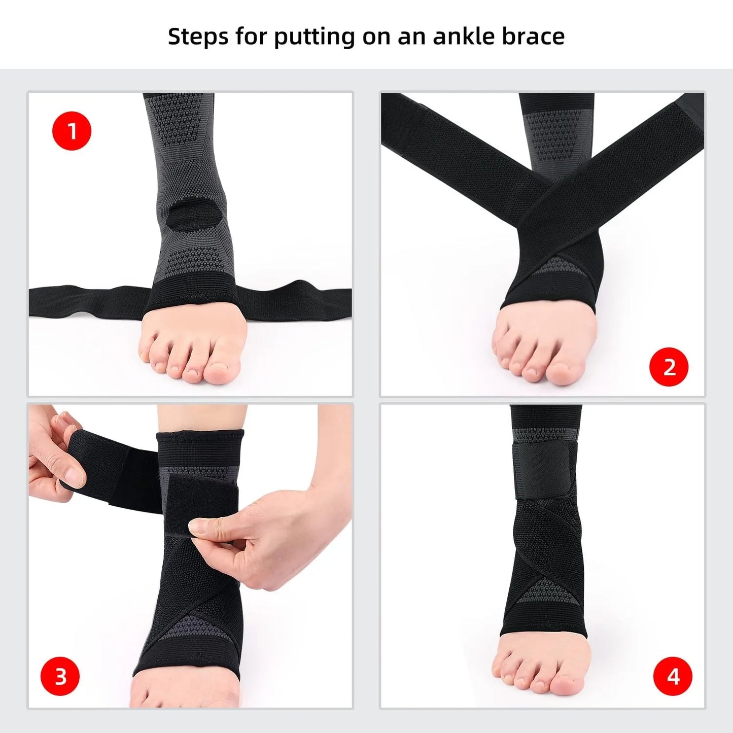 Ankle Support Brace Nylon Elastic Ankle Protector For Sports