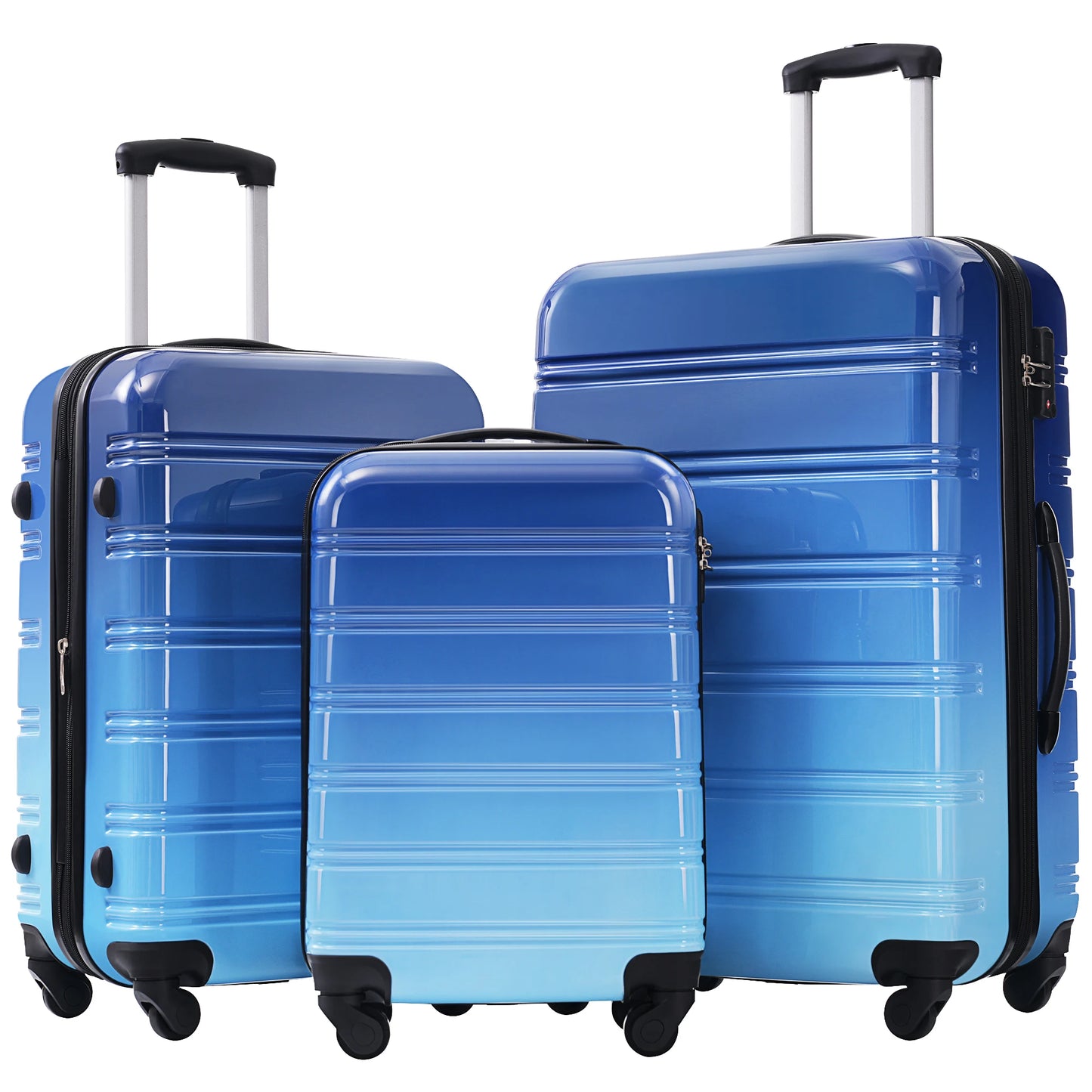 Hardshell Luggage Set 3-Piece Expandable Spinner with TSA Lock