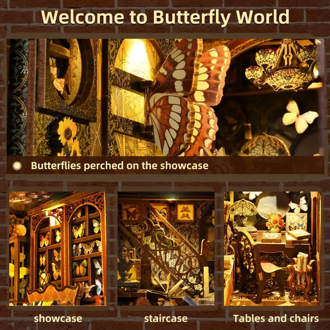Booknook DIY Wooden Puzzle Miniature House Kit For Bookshelf Decor