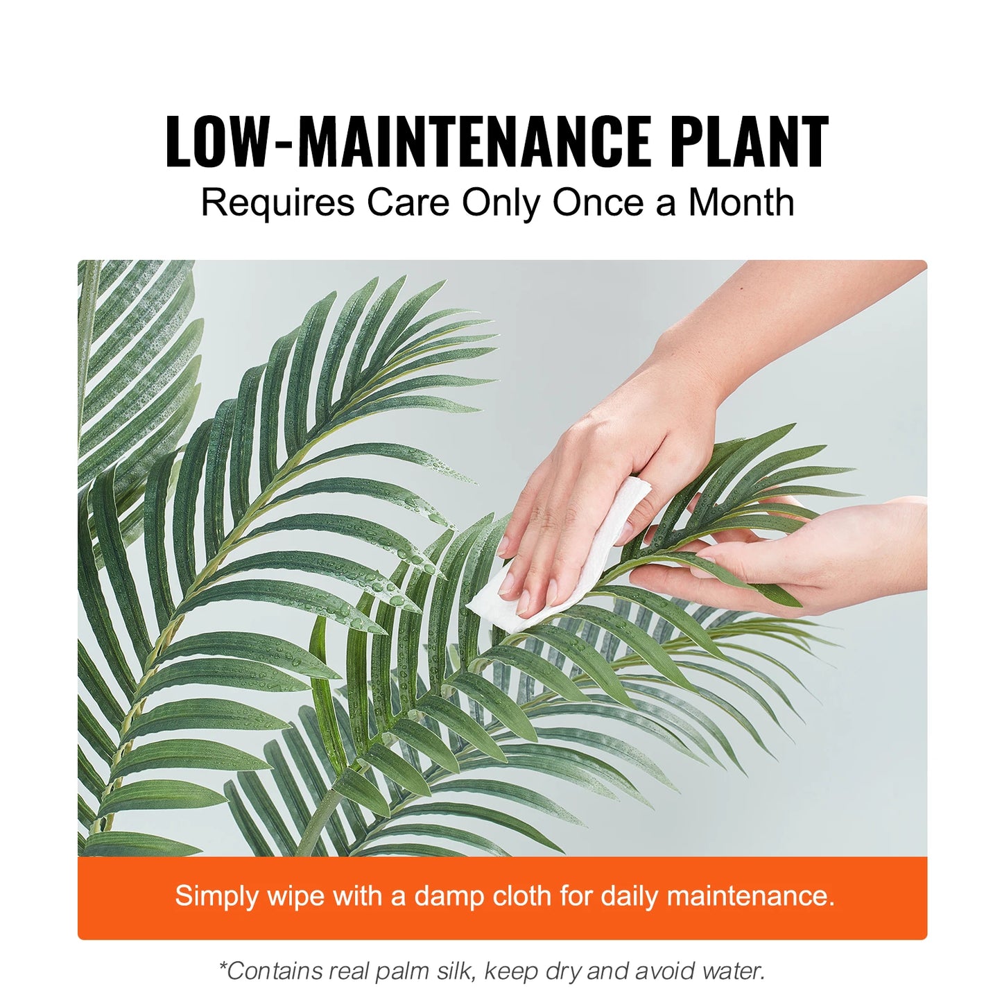 SucceBuy Artificial Palm Tree Faux Plant With Anti Tip Protection