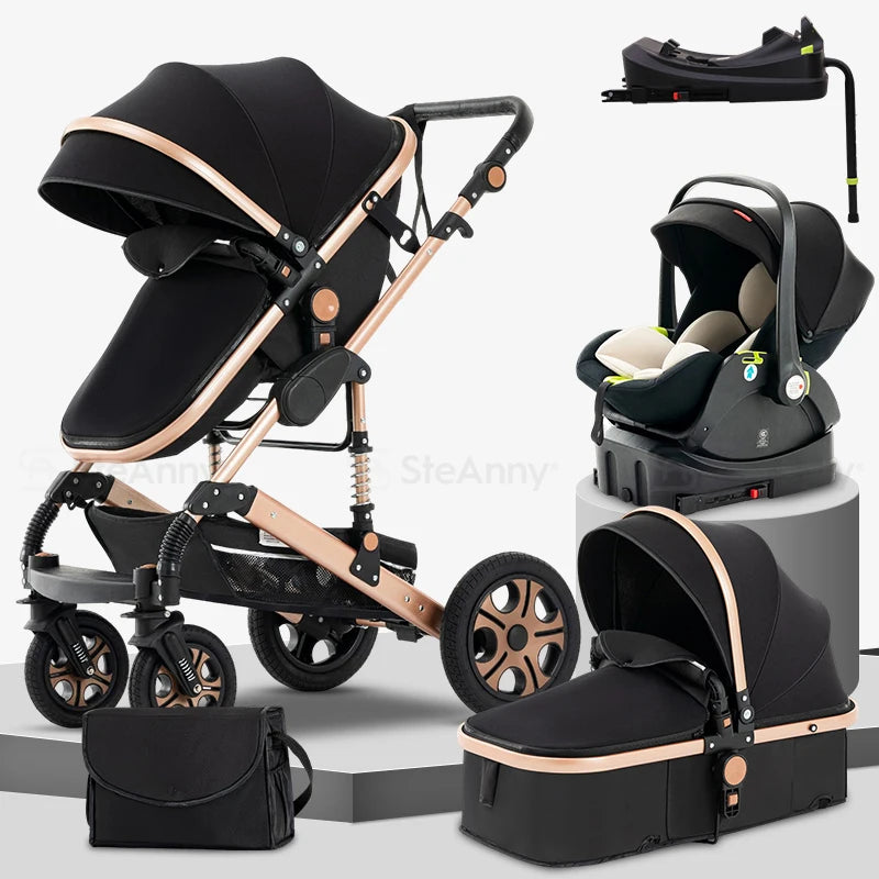SteAnny 3-In-1 Baby Stroller Travel System With Isofix Base