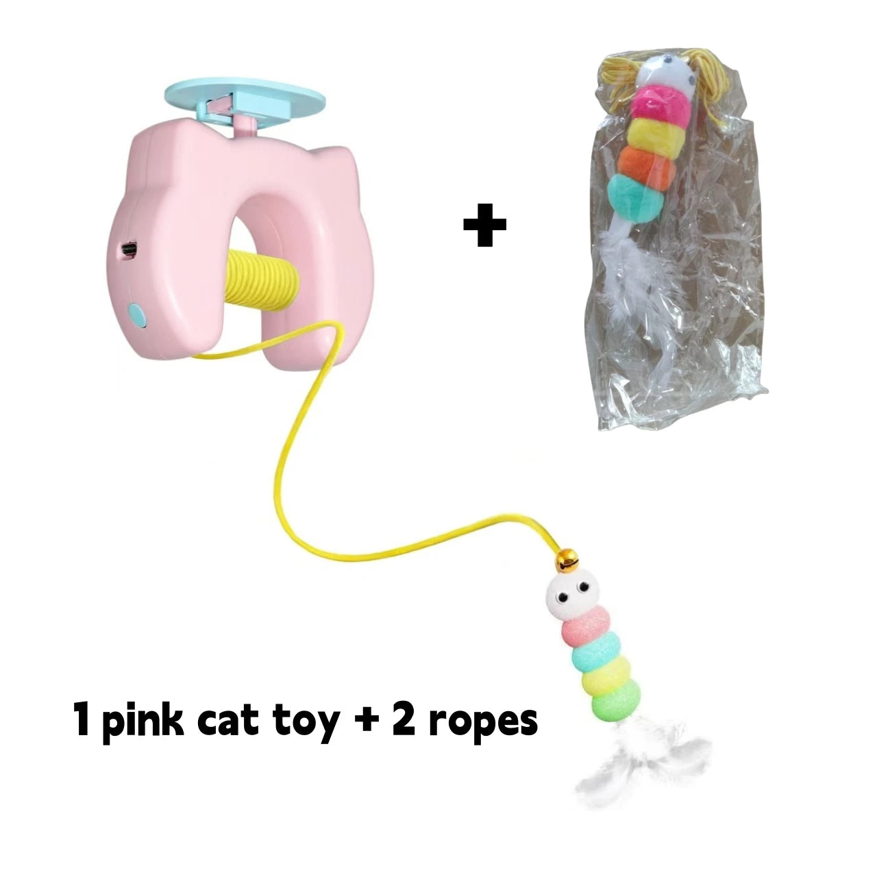 Electric Cat Toy With Feather Toy Self Entertainment Hanging Door