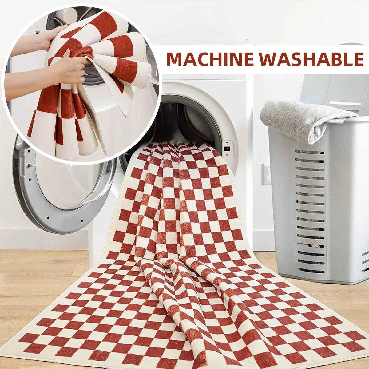 Living Room Carpet Machine Washable Soft Non-slip Floor Mat Bohemian Style Printed Pattern Rug Large Area Home Decor Mats Ковер