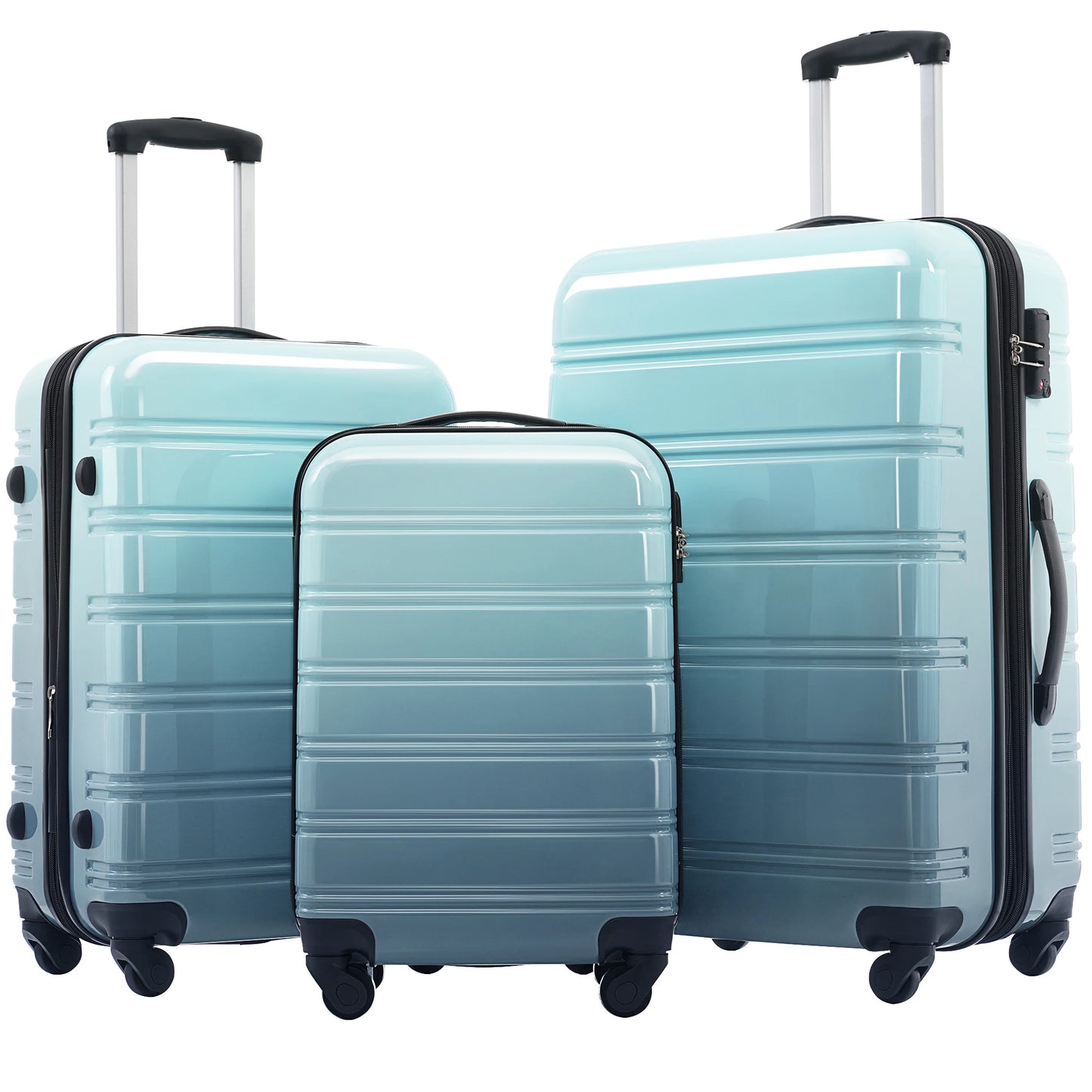 Hardshell Luggage Set 3-Piece Expandable Spinner with TSA Lock