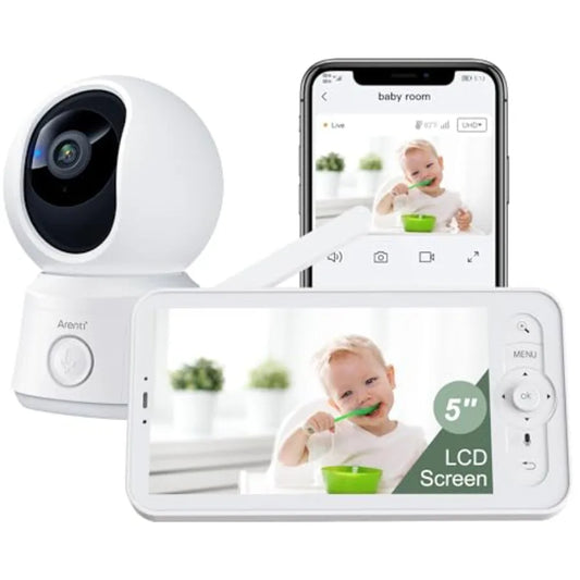WiFi Baby Monitor With 1080P Video Motion Tracking Smartphone App Encrypted