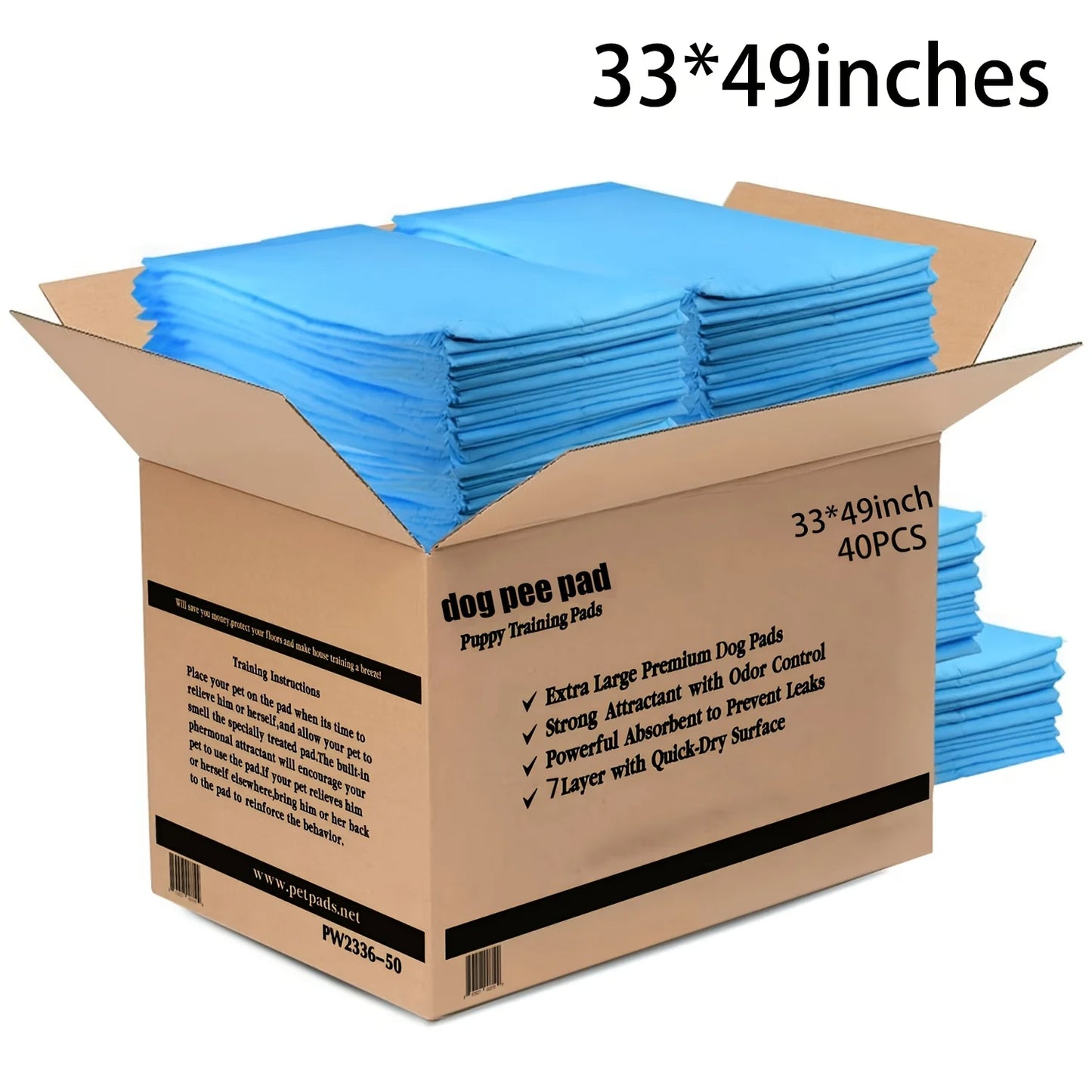 Disposable Pet Training Pads Forty Pack Thickened Leakproof Absorbent
