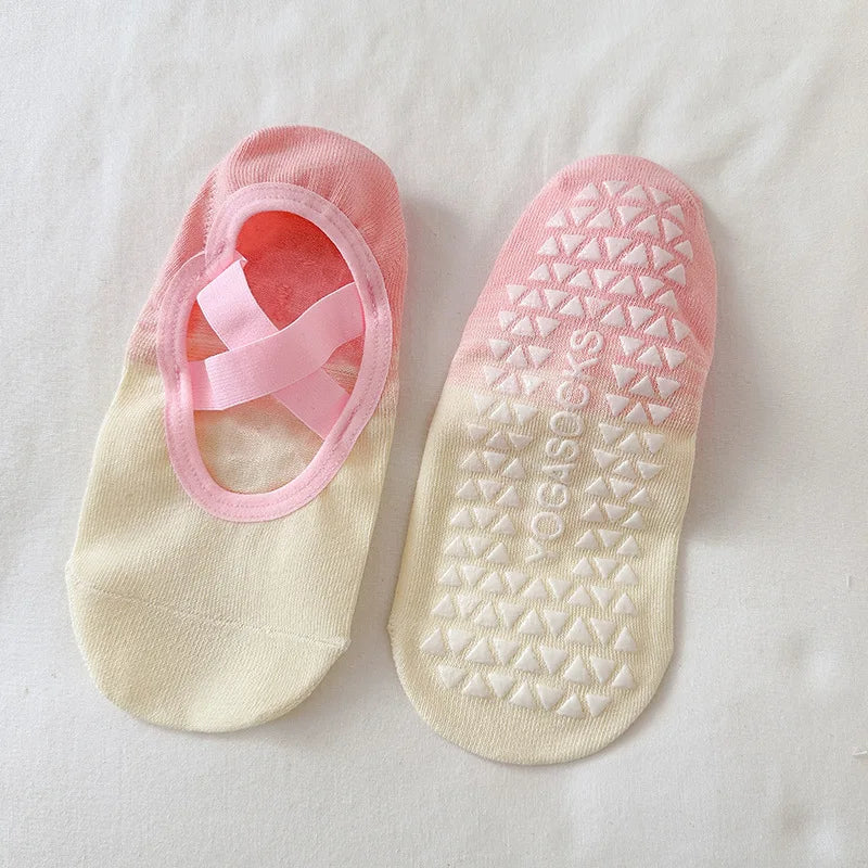 Yoga Socks Women Gradient Silicone Non Slip No Show