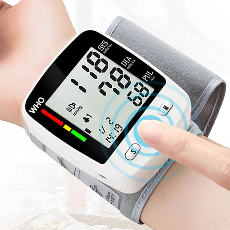 TAKROL Digital Wrist Blood Pressure Monitor with LCD 2x90 Memory