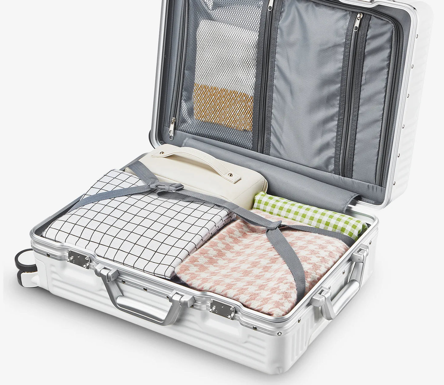 Trolley Luggage Rolling Case With Combination Lock
