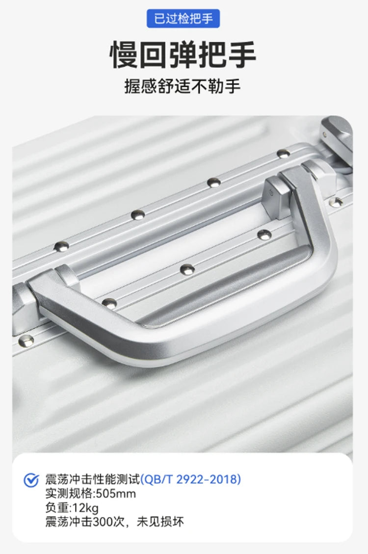 Trolley Luggage Rolling Case With Combination Lock