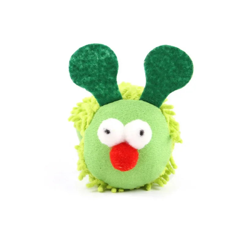 Caterpillar Cat Chew Toy For Cats With Catnip And Silvervine