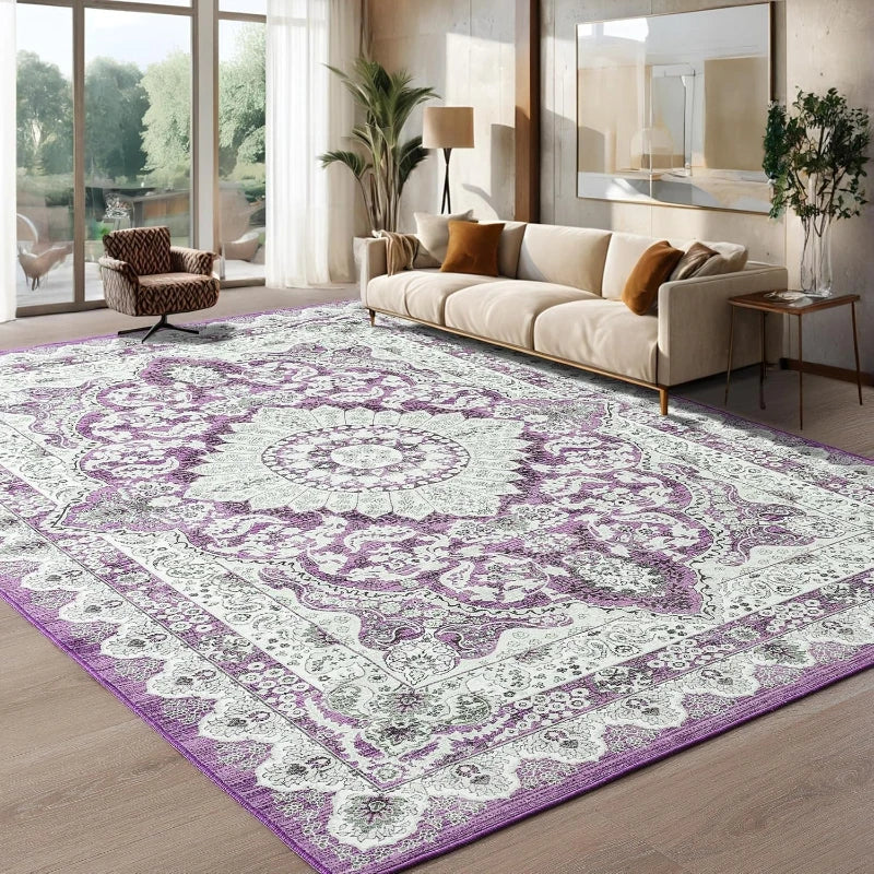 Living Room Carpet Machine Washable Soft Non-slip Floor Mat Bohemian Style Printed Pattern Rug Large Area Home Decor Mats Ковер