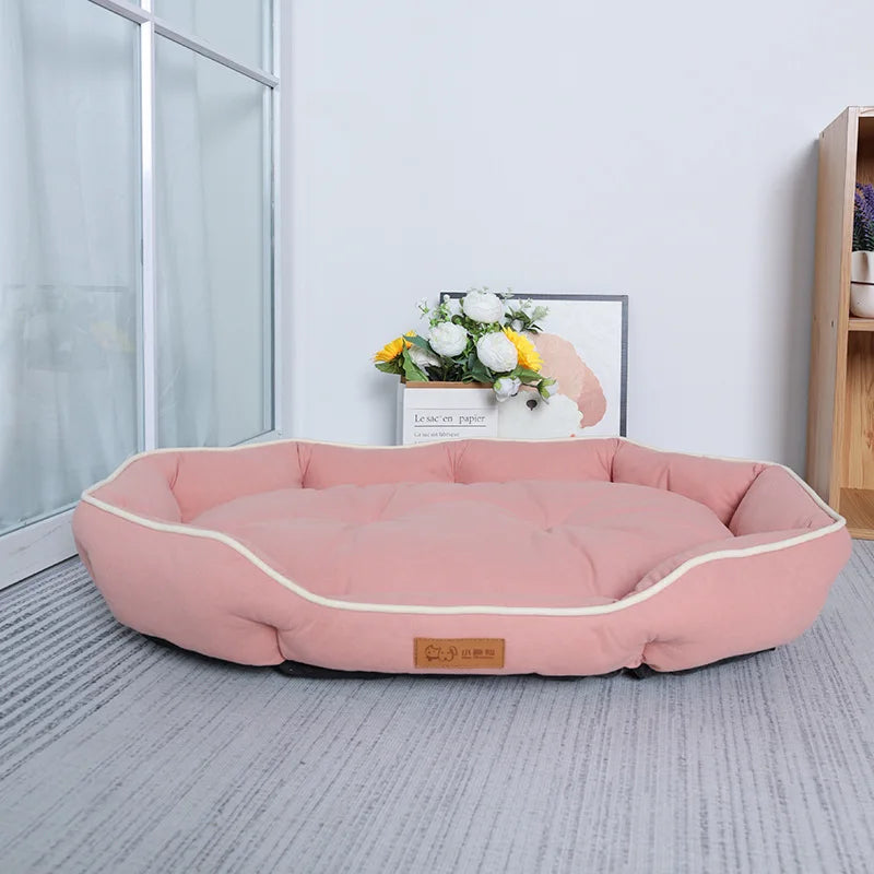 Corduroy Pet Sofa Bed For Dogs And Cats Cozy Winter Warm Cushion
