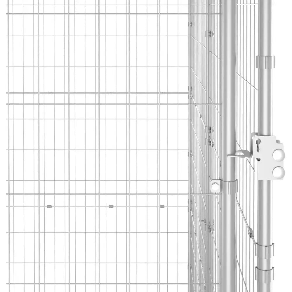 Sturdy Outdoor Metal Dog Crate With Lockable Roof