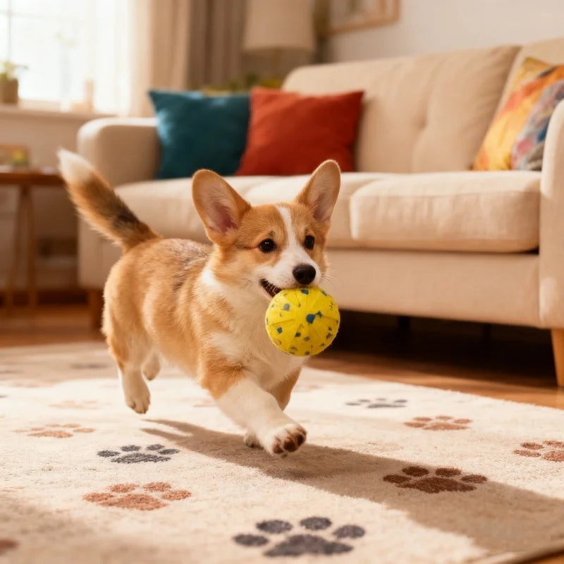 Booteely Dog Interactive Ball Toy Auto Vibrating Jumping Ball