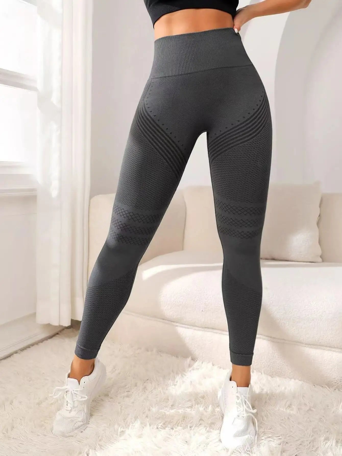Slimove 3D Cellulite Leggings High Waisted Butt Lifting Gym