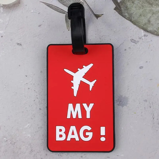 PVC Soft Rubber Luggage Tag Creative Travel Accessory