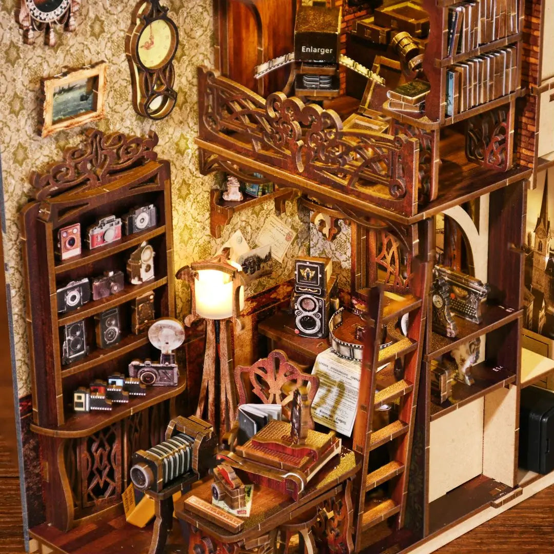 Booknook DIY Wooden Puzzle Miniature House Kit For Bookshelf Decor