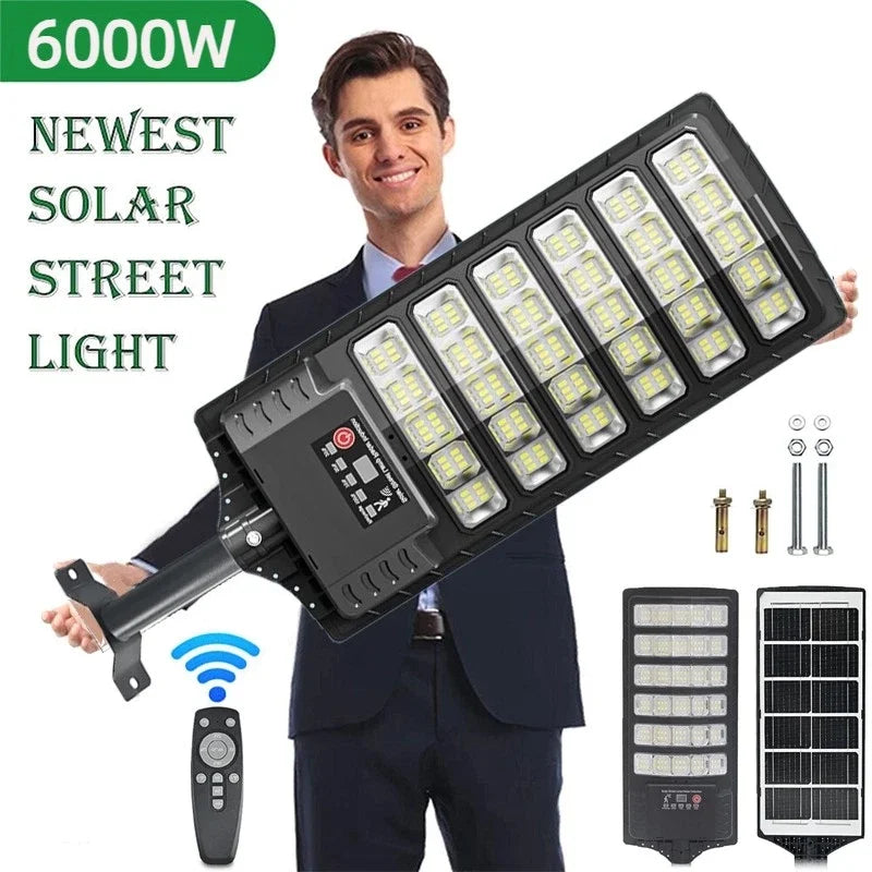 Solar Street Light Dusk to Dawn With Remote Control