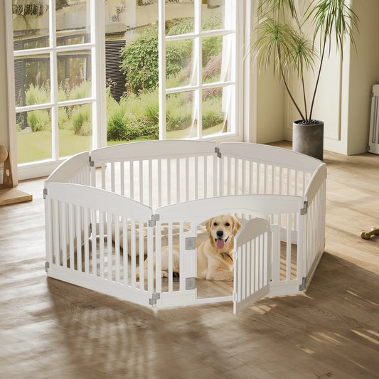 JHK Plastic Dog Playpen Portable Indoor Outdoor Expandable for Pets