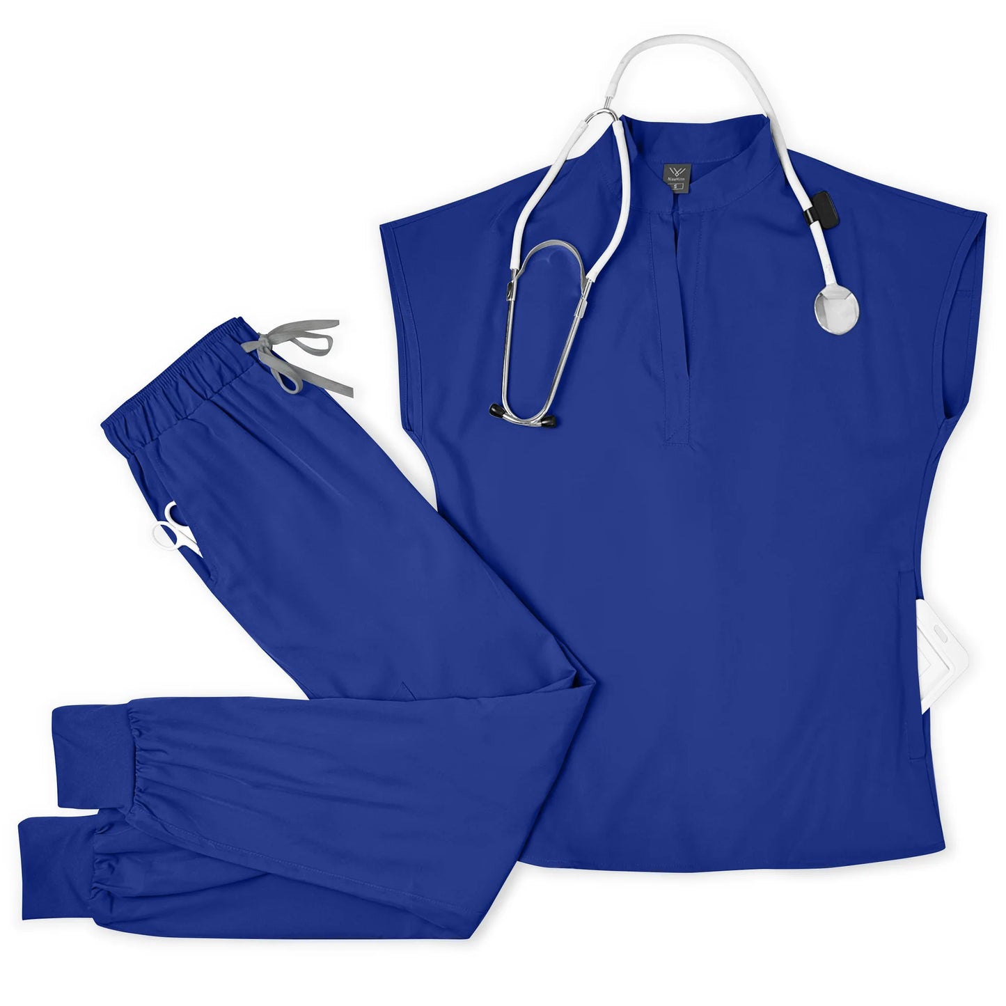 Medical Scrubs Set for Men Breathable Top and Pants