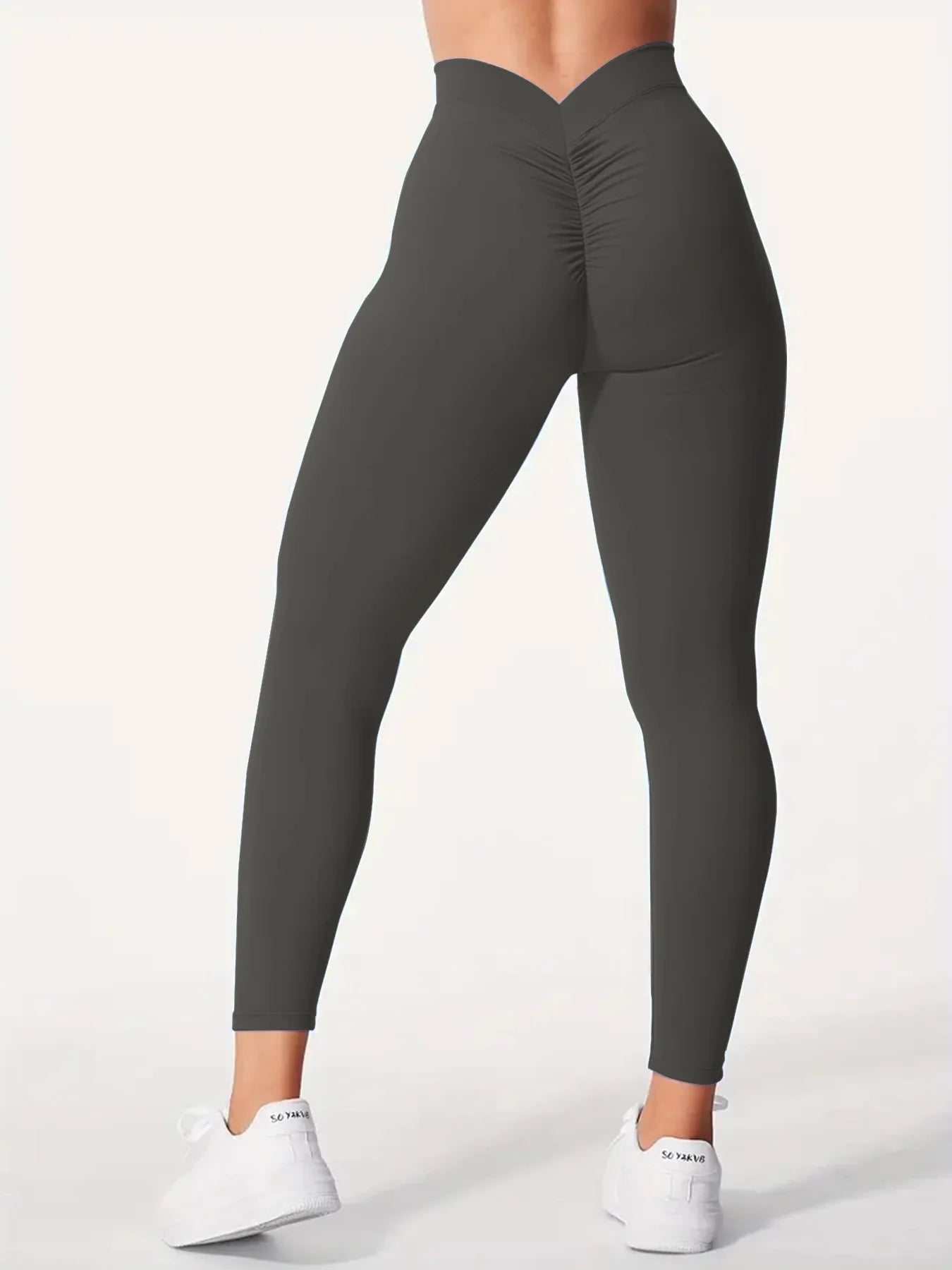 Women's High Waist Cross Over Yoga Leggings For Active Wear