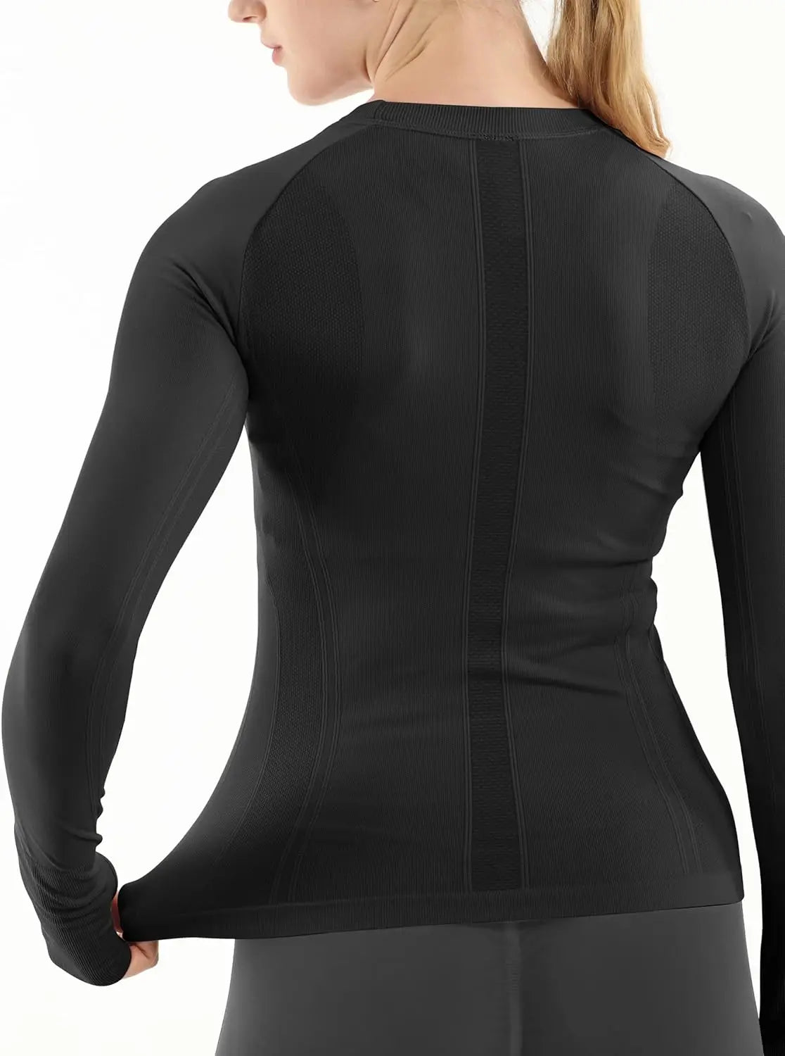 Seamless Workout Shirts For Women Long Sleeve Yoga Tops