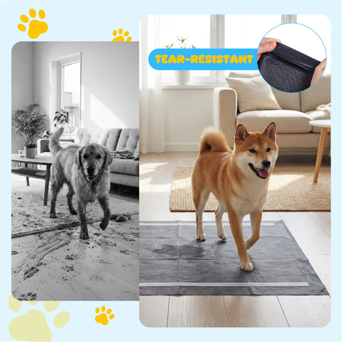 Pet Pads With Activated Carbon For Odor Control Dog Potty