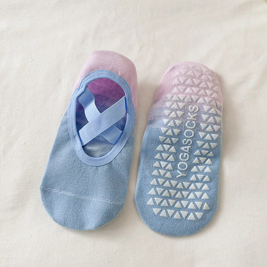 Yoga Socks Women Gradient Silicone Non Slip No Show