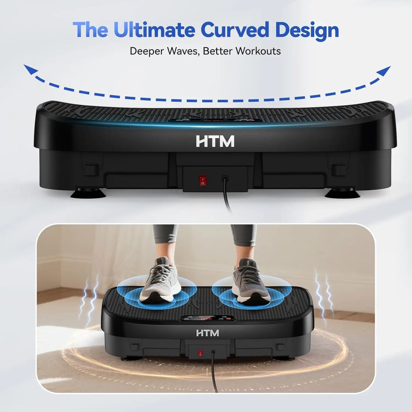 HTM Vibration Plate Fitness Multi Function Trainer For Home Gym