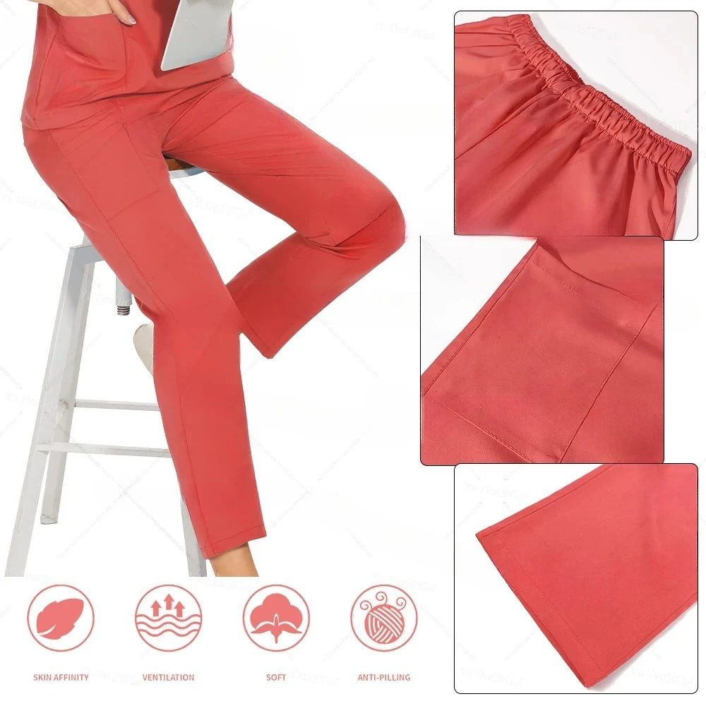 Nursing Scrubs Sets for Doctors and Nurses Tops and Pants