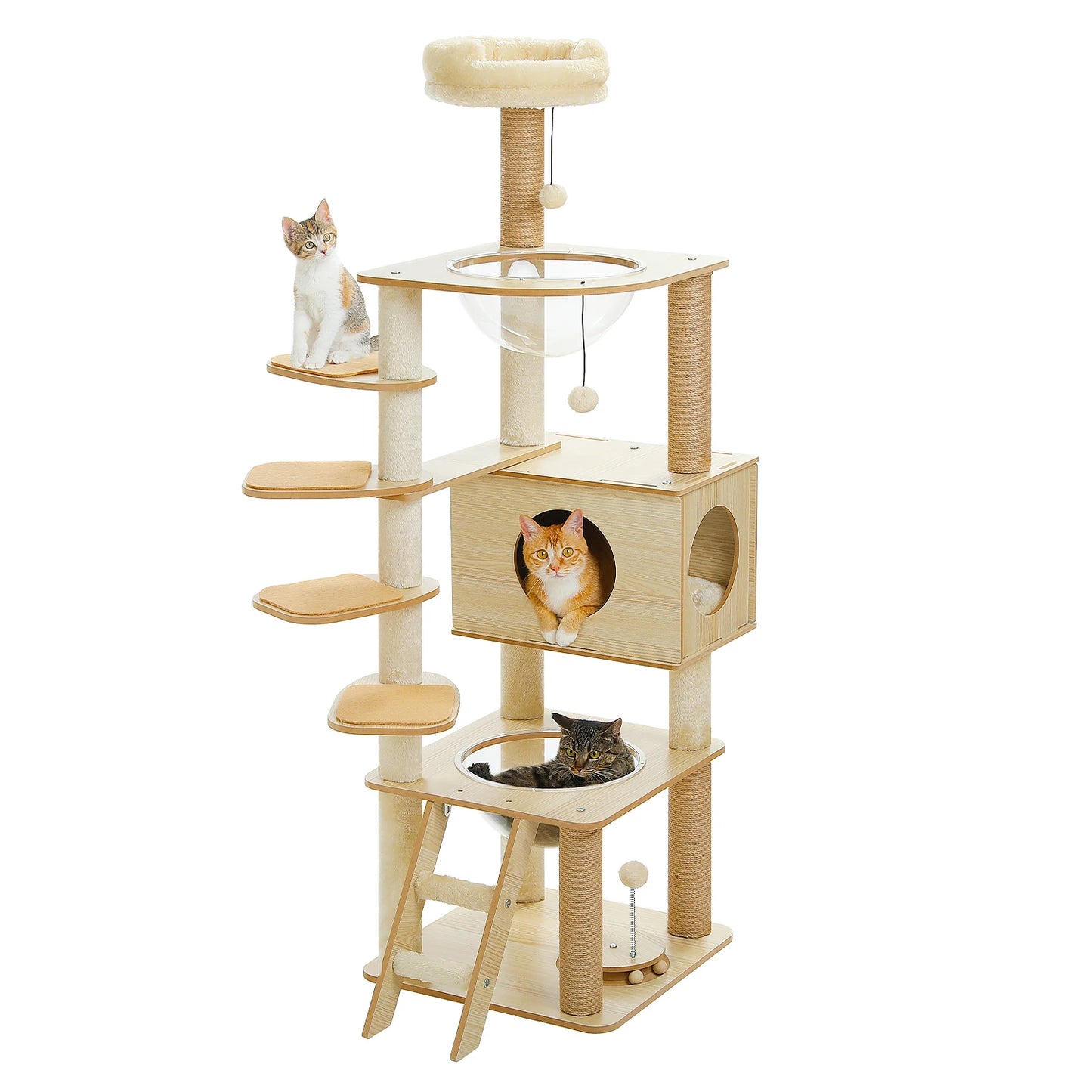 PAWZ Ro Multi Level Cat Tree With Scratching Posts Condo